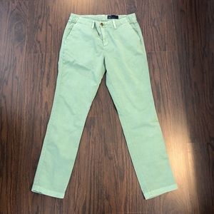 Gap khakis green ankle straight leg women’s size 2